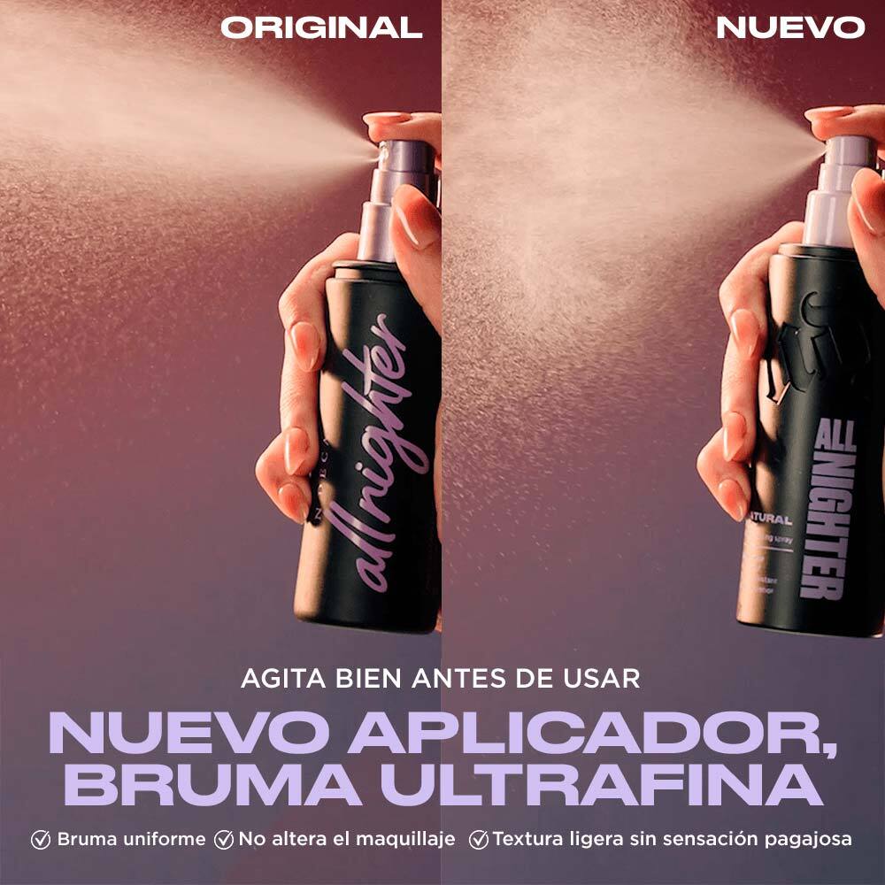 ALL NIGHTER SETTING SPRAY GLOW (SPRAY FIJADOR HIDRATANTE CON ACABADO LUMINOSO)
